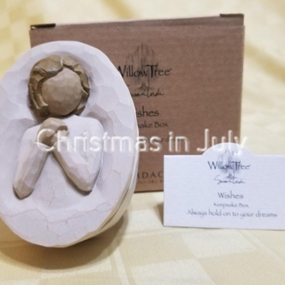 Willow Tree Wishes Keepsake Box Always Follow Your Dreams #26617